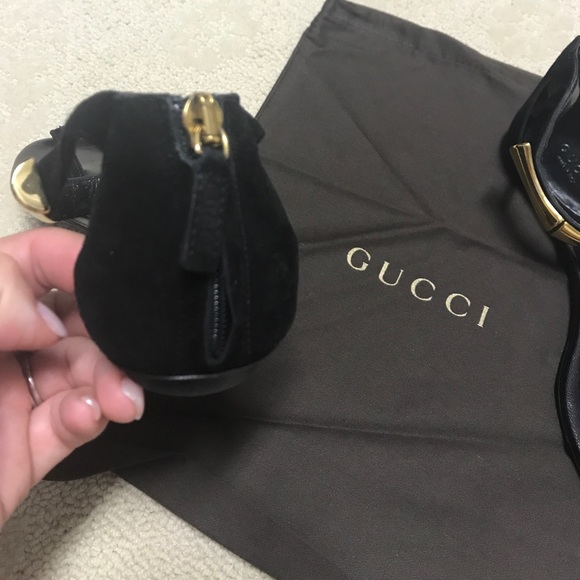 Gucci Bamboo Kid Scamosciato Nero sandals - Picture 5 of 6